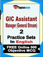 GIC Assistant Manager (General Stream) Book in English - Question Paper / Practice