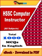 EBook of HSSC Computer Instructor Exam (Objective Questions /MCQ) PDF in English