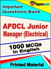 APDCL Junior Manager (Electrical) Exam 1000 Objective MCQ / Question Bank in English Book / Printed Material.