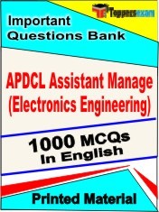 APDCL Assistant Manage (Electronics Engineering) Exam 1000 Objective MCQ / Question Bank in English Book / Printed Material.