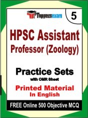HPSC Assistant Professor (Zoology) Exam 5 Mock Test / Practice Sets Book English & FREE Online 500 Objective MCQ.