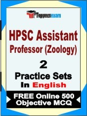 HPSC Assistant Professor (Zoology) Exam 2 Mock Test / Practice Sets Book English & FREE Online 500 Objective MCQ.