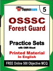 OSSSC Forest Guard Exam 5 Mock Test / Practice Sets Book English & FREE Online 500 Objective MCQ.