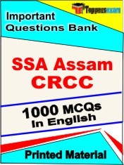 SSA Assam CRCC Exam 1000 Objective MCQ / Question Bank in English Book / Printed Material.