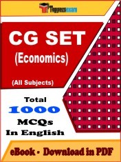 EBook of CG SET (Economics) Exam (Objective Questions /MCQ) PDF in English