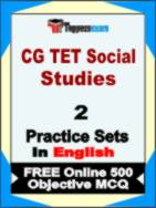 CG TET Social Studies Test Book in English - Question Paper / Practice Set