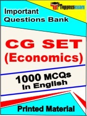 CG SET (Economics) Exam 1000 Objective MCQ / Question Bank in English Book / Printed Material.
