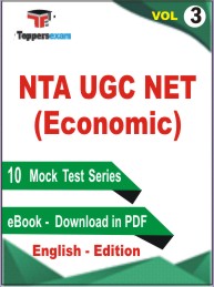 NTA UGC NET Economic Test Book PDF in English - Practice Set/Mock Test (VOL.3)