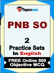 PNB SO (Officer Credit) Test Book in English - Question Paper / Practice Set