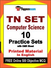TN SET Computer Science Exam 10 Practice Sets Book English & FREE Online 500 Objective MCQ.