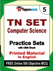 TN SET Computer Science Exam 5 Mock Test / Practice Sets Book English & FREE Online 500 Objective MCQ.