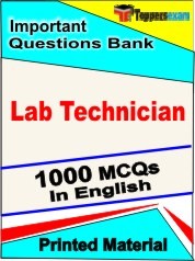 Lab Technician Exam 1000 Objective MCQ / Question Bank in English Book / Printed Material.