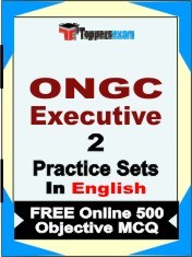 ONGC Executive Exam 2 Mock Test / Practice Sets Book English & FREE Online 500 Objective MCQ.