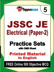 JSSC JE Electrical (Paper-2) Exam 5 Mock Test / Practice Sets Book English & FREE Online 500 Objective MCQ.