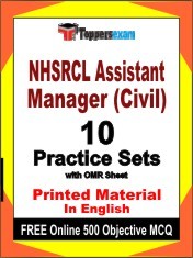 NHSRCL Assistant Manager (Civil) Exam Book in English - Practice Set