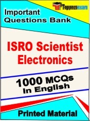 ISRO Scientist Electronics Exam 1000 Objective MCQ / Question Bank in English Book / Printed Material.