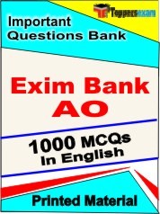 Exim Bank AO Exam 1000 Objective MCQ / Question Bank in English Book / Printed Material.