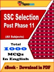 EBook of  SSC Selection Post Phase 11 Exam (Objective Questions /MCQ) PDF in English