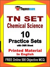 TN SET Chemical Science Exam 10 Practice Sets Book English & FREE Online 500 Objective MCQ.