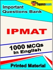 IPMAT Exam 1000 Objective MCQ / Question Bank in English Book / Printed Material.