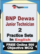 BNP Dewas Junior Technician Exam 2 Mock Test / Practice Sets Book English & FREE Online 500 Objective MCQ.