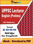 EBook of UPPSC Lecturer English Prelims Exam (Objective Questions /MCQ) PDF in English