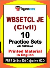 WBSETCL JE (Civil) Exam 10 Practice Sets Book English & FREE Online 500 Objective MCQ.