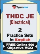 THDC JET Electrical Exam 2 Mock Test / Practice Sets Book  English  & FREE Online 500 Objective MCQ.