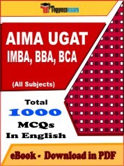 EBook of AIMA UGAT IMBA, BBA, BCA Exam (Objective Questions /MCQ) PDF in English