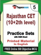 Rajasthan CET (10+2th level) Exam Practice Set Book in English