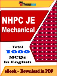 NHPC JE Mechanical Exam PDF Book In English - MCQ / Objective Questions