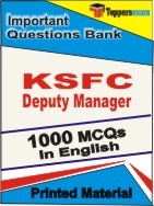 KSFC Deputy Manager Exam Objective MCQ Book in English
