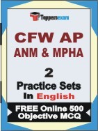 CFW AP ANM & MPHA Test Book in English - Question Paper / Practice Set