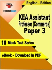 KEA Assistant Professor (Commerce) Paper 3 PDF Book In English