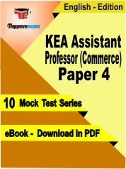 KEA Assistant Professor (Commerce) Paper 4 PDF Book In English
