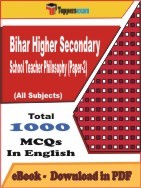 Bihar Higher Secondary School Teacher Philosophy (Paper-2) PDF Book In English