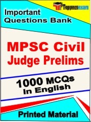MPSC Civil Judge Prelims Exam Objective MCQ Book in English