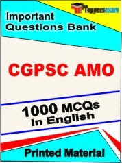 CGPSC AMO Exam Objective MCQ Book in English