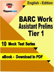BARC Work Assistant Prelims Tier 1 PDF Book In English
