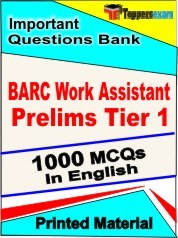 BARC Work Assistant Prelims Tier 1 Exam Objective MCQ Book in English
