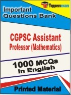 CGPSC Assistant Professor (Mathematics) Exam Objective MCQ Book in English