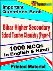 Bihar Higher Secondary School Teacher Chemistry (Paper-1) Exam Objective MCQ Book in English & Hindi