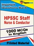HPSSC Staff Nurse & Conductor Exam Objective MCQ Book in English