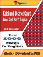 Kalahandi District Court Junior Clerk Part 1 (English) PDF Book In English