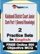 Kalahandi District Court Junior Clerk Part 1 (General Knowledge) Exam Practice Set Book in English