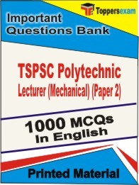 TSPSC Polytechnic Lecturer (Mechanical) Paper 1 Exam Objective MCQ Book in English