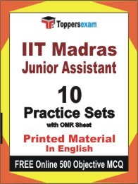 IIT Madras Junior Assistant Book in English - Practice Set