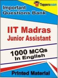 IIT Madras Junior Assistant Book in English - Objective MCQ
