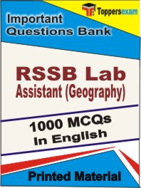 RSSB Lab Assistant (Geography) Book in English - Objective MCQ