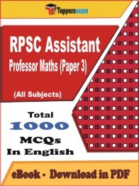 RPSC Assistant Professor Maths (Paper 3) PDF Book In English